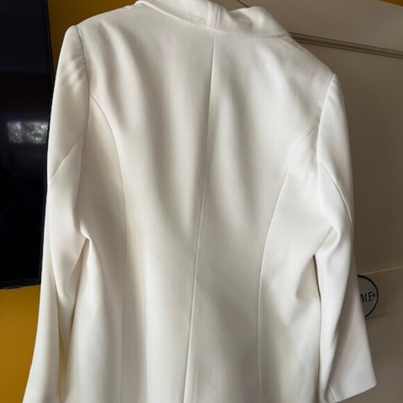 Theory White Embellished Blazer - Picture 5 of 6
